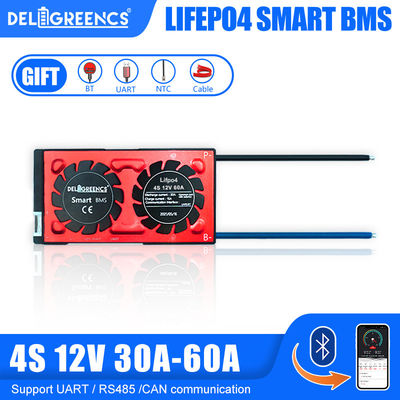 Bluetooth умное BMS 4S 12V 60A для системы управления BMS батареи лития